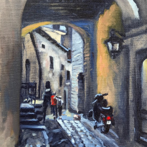 Plein To The Alley by Sharon Rusch Shaver, Image 1.