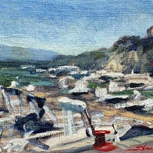 Plein Sorrento Harbor by Sharon Rusch Shaver