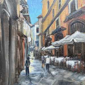 Plein Solerno, Italy by Sharon Rusch Shaver