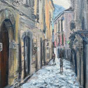 Plein Salerno, Italy by Sharon Rusch Shaver