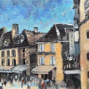 Plein Sarlat Market by Sharon Rusch Shaver