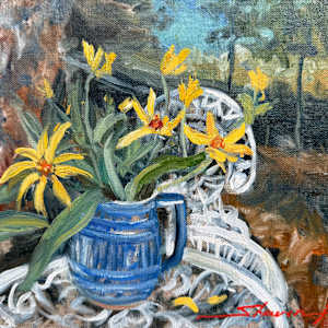 Plein Favorite Sunflowers by Sharon Rusch Shaver