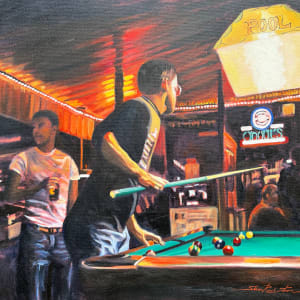 Late Night Pool by Sharon Rusch Shaver