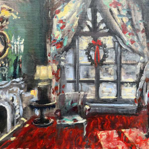 Plein Greenbrier Christmas Eve by Sharon Rusch Shaver