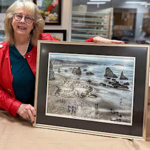 Heart of the Bandon Labyrinth (Gilded) by Sandy Brown Jensen, Image 2.