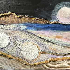 Ball Lightning Triptych by Sandy Brown Jensen, Image 4.