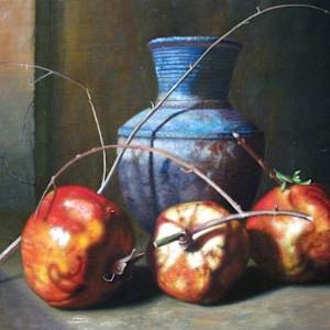 Persimmons and vase by Peter Thomas Foster, Image 9.