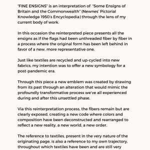 FINE ENSIGNS  Image: My statement for this piece
