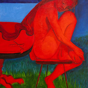 At The Dinner Table (Diptych) by Frances Matassa 