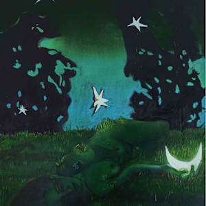 Paper Moon (Diptych) by Frances Matassa 
