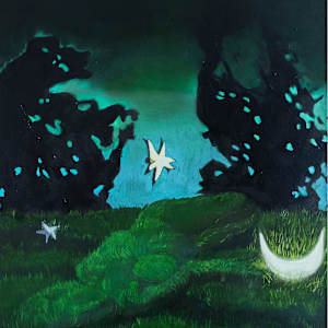 Paper Moon (Diptych) by Frances Matassa 