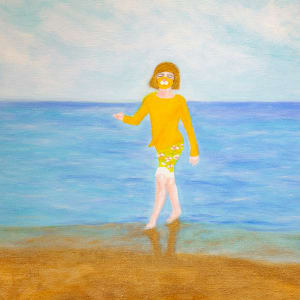 Lily on the beach by Hana Shannon 