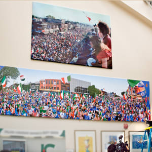 Panorama Collage by Roberto Portolese / Studio Azzurro  Image: On permanent exhibition at the Columbus Centre