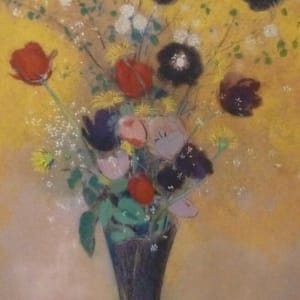 Vase of Flowers by Odilon Redon (after)