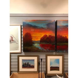 Fiery Skies II (Diptych) by Artist Unknown, Image 4.