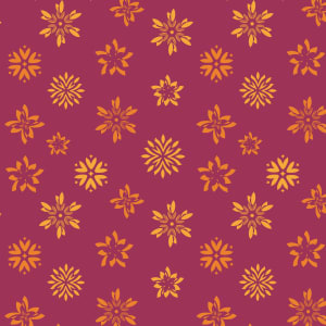 Carved Flowers (Illustration Pattern Repeat) 