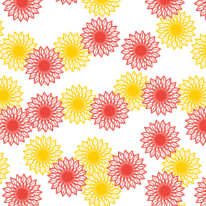 Pinwheel Flower Buds (Illustration Pattern Repeat) 