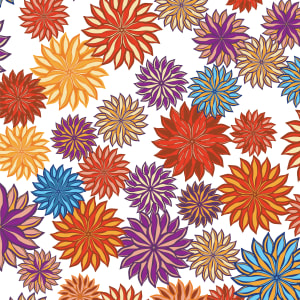 Rhythm Floral Tucked (Illustration Pattern Repeat) 