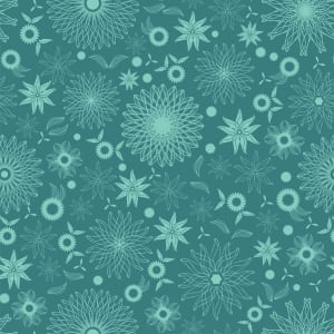 Spiral Blooms (Illustration Pattern Repeat) 