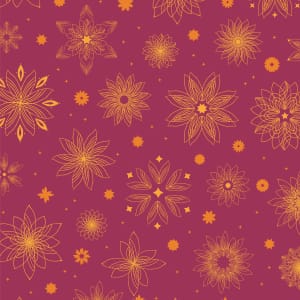Star Ornaments Sparkle (Illustration Pattern Repeat) 