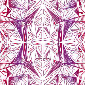 Triangle Tribal (Illustration Pattern Repeat) 