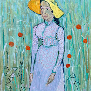 MASTER COPY Girl in White, Vincent Van Gogh by Amanda Scott