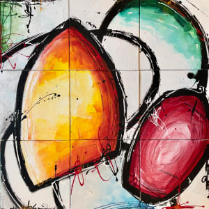 Foscarini by Sherylle Dovaston  Image: Foscarini, acrylic on canvas, 90 x 90