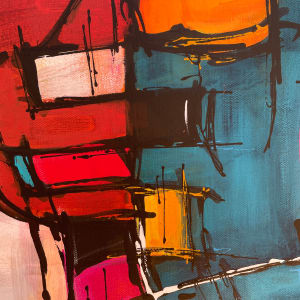 People Drinking Coffee by Sherylle Dovaston  Image: People Drinking Coffee, detail