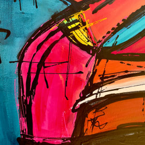 People Drinking Coffee by Sherylle Dovaston  Image: People Drinking Coffee, detail