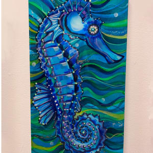 Blue Seahorse by Mark Williams