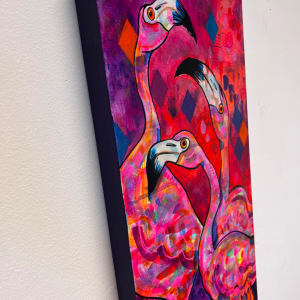 Flamingo Trio by Mark Williams