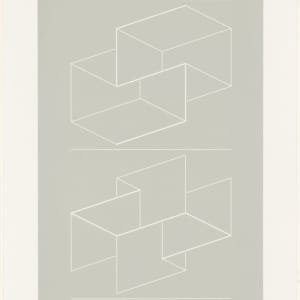WEG VIII from White Embossings on Gray (WEG) by Josef Albers