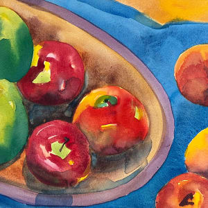 Apples and Peaches by Artnova Gallery