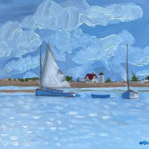 Catboats on the Oyster Pond River by Artnova Gallery