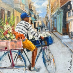 Flower Vendor by Artnova Gallery