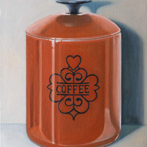 West Bend Coffee Tin by Keith Geldof by Artnova Gallery