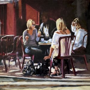 A Cafe in Vallauris by Artnova Gallery