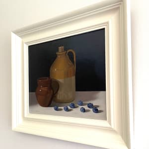 Flagon and blueberries by Emma de Souza 