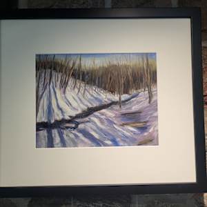 Winter Shadows in the Glen by Gail Knecht 