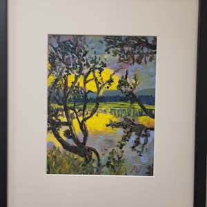 Sunset through the trees Presqu'ile- By Mike Knecht by Gail Knecht 