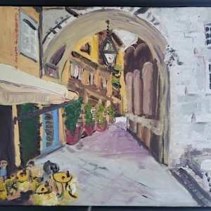 Walkway in Lucca, Italy by Mike Knecht, Image 1.