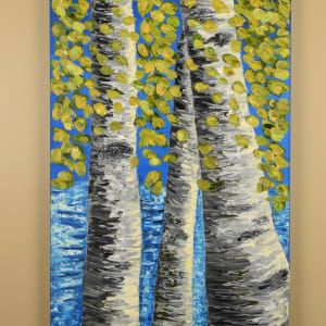 Birch Trees by Gail Knecht 