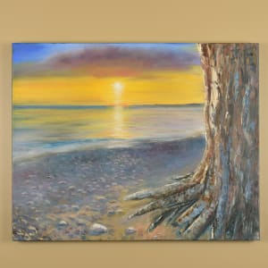 Winter Sunset Fossil Beach by Gail Knecht 
