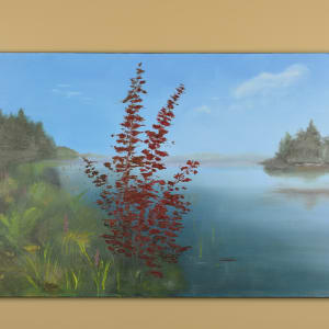 Red Maple on Wakomata Lake, Algoma by Gail Knecht 