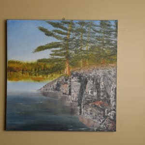 Table Rock view Jobamageeshig Lake, Algoma by Gail Knecht 