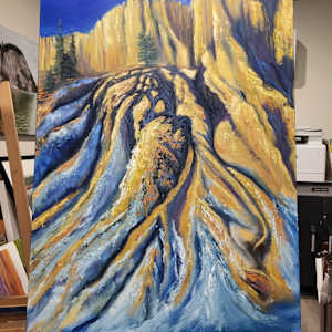 Early Spring- Hoodoo Mountains, Invermere BC by Gail Knecht 