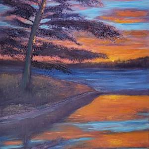 White Pine at Sunrise- Algoma by Gail Knecht 