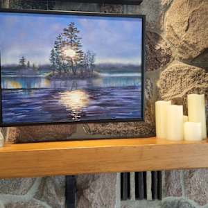 Sunset through the Pines- Algoma by Gail Knecht 