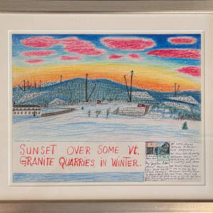 Sunset Over Some VT. Granite Quarries in Winter by Gayleen Aiken, Image 6.
