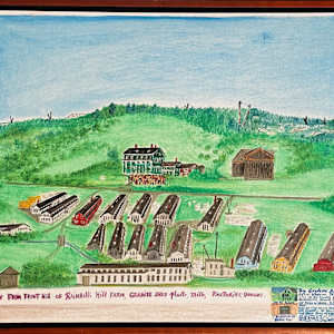 View From Front Hill of Raimbilli Hill Farm... by Gayleen Aiken